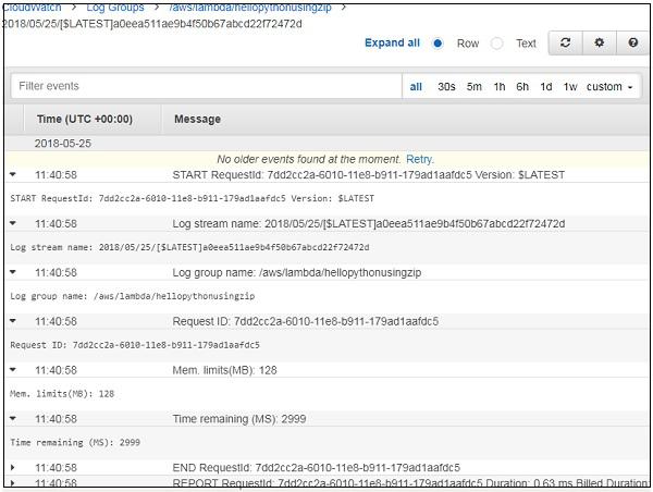 Logging using Python