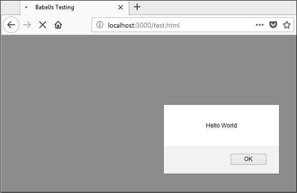 Firefox Browser Output