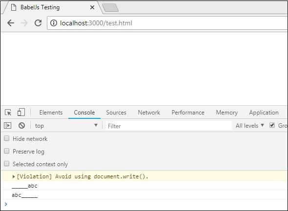 String Padding Output