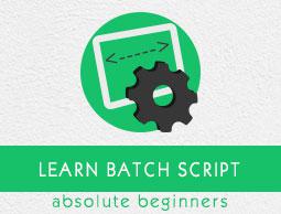 Batch Script Tutorial