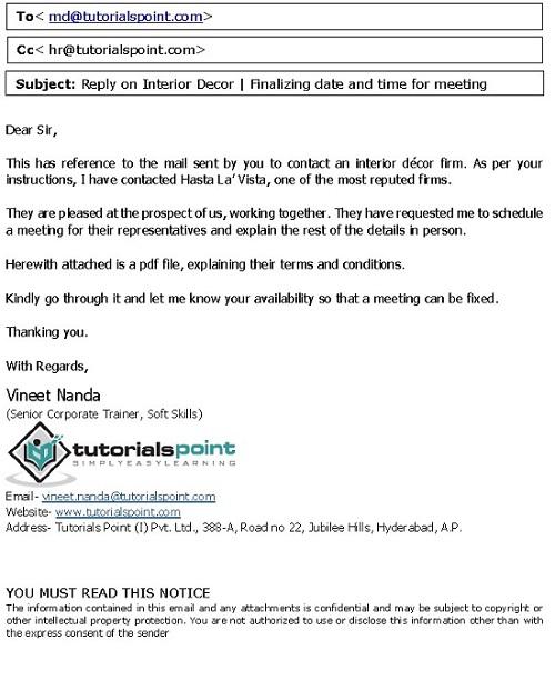 Example of Email