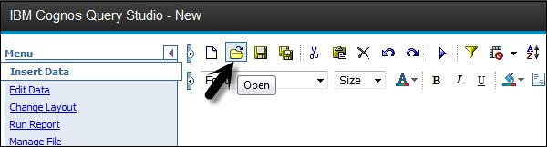 IBM Cognos Query Studio