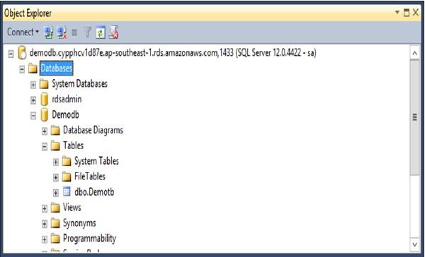 Database Build Step