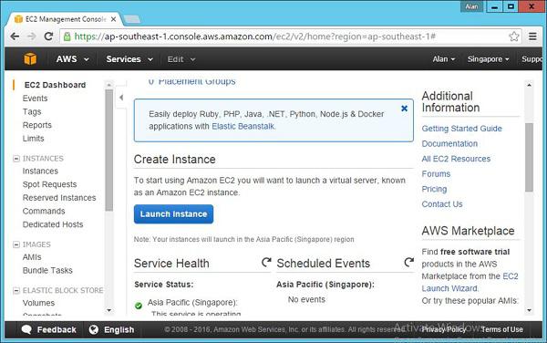 Launch Instance