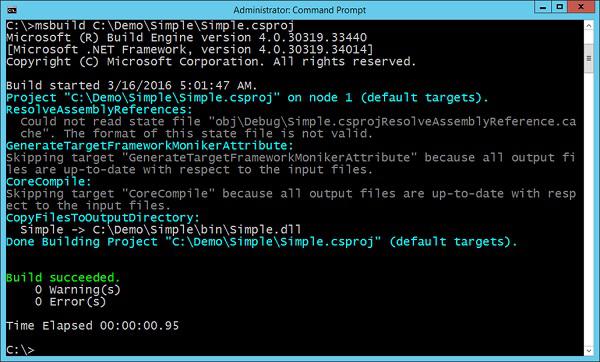 MS Build Command