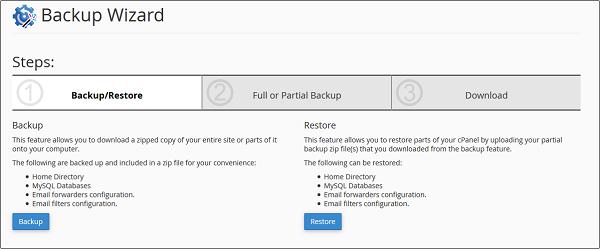 Backup Wizard