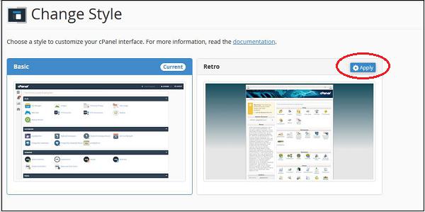 Change Style Option