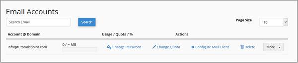 Manage Email Accounts