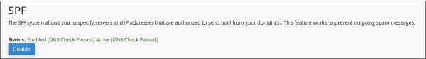 SPF Disable