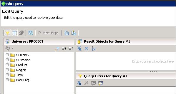 Edit Query Project