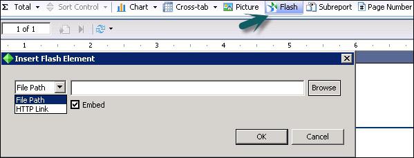 Inserting Flash Element