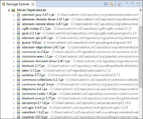 Package Explorer