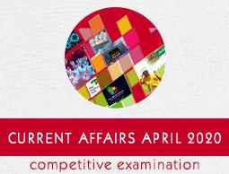 Current Affairs April 2020