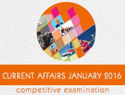 Current Affairs january 2016