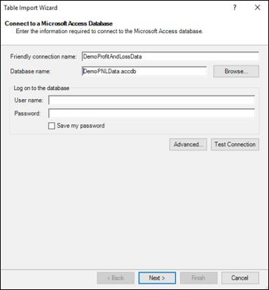 Table Import Wizard