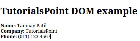 XML DOM Ausgangs