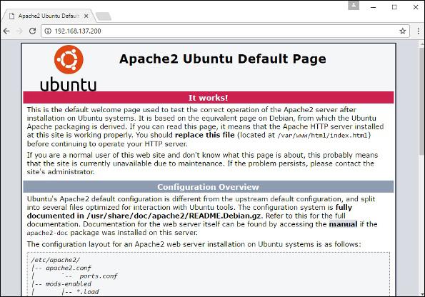 Apache is running