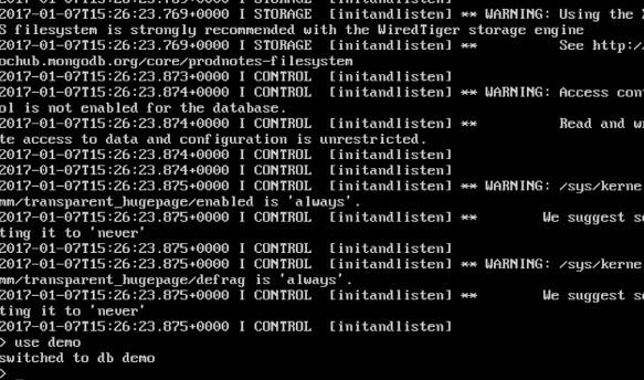 Database name DEMO