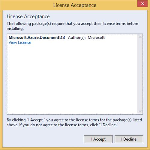 License Acceptance