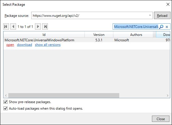 Nuget Org feed