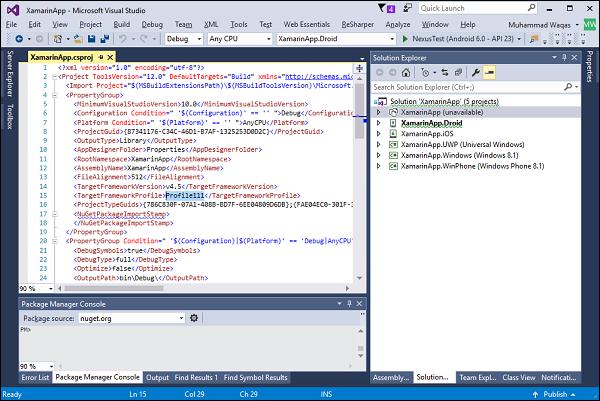 TargetFrameworkProfile