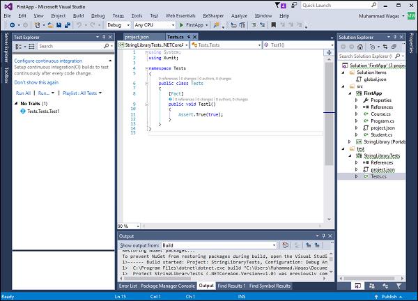 Test Explorer