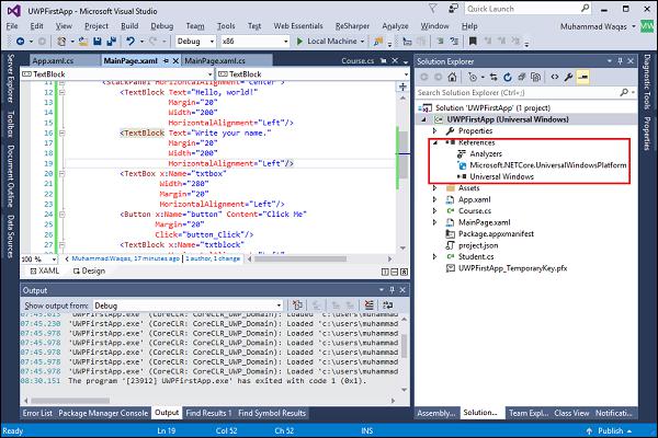 UWP Application