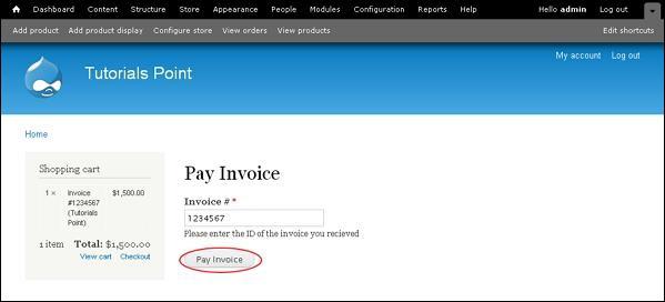 Drupal Invoice Generation