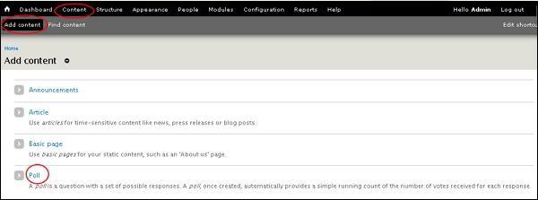 Drupal Poll Module