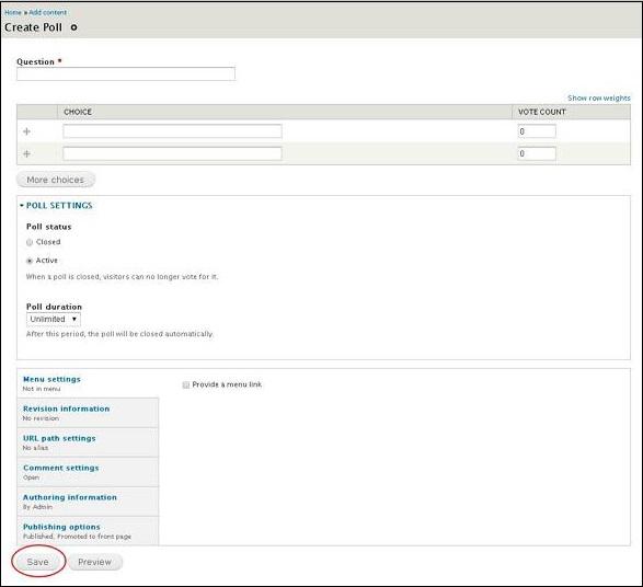 Drupal Poll Module