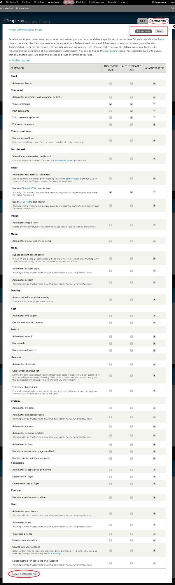 Drupal Block & Regions