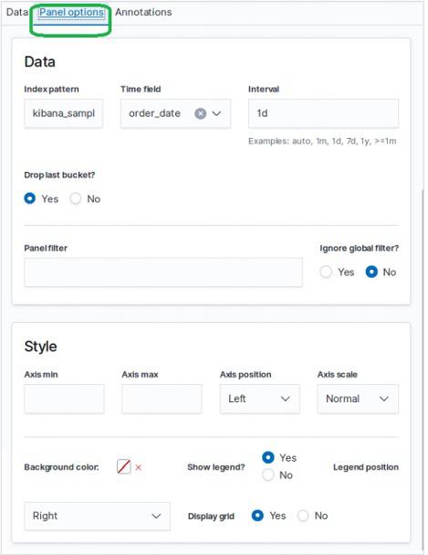Panel Options
