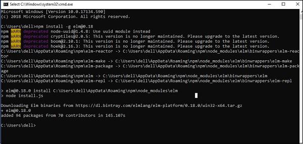 Install elm