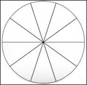 Circle 10 Equal Slices