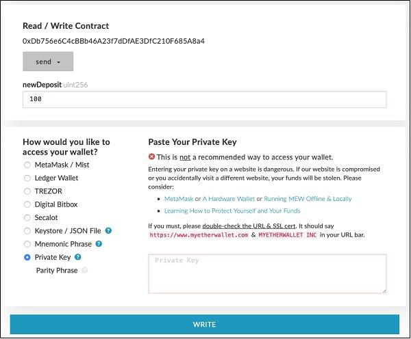 Interact with Contract Access