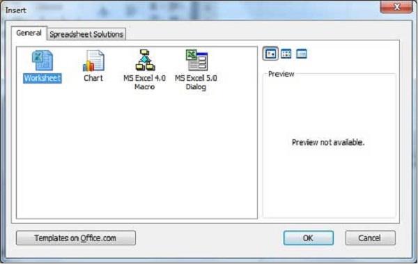 Insert Dialog