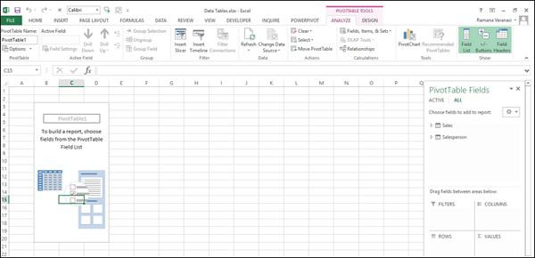 Active Tab