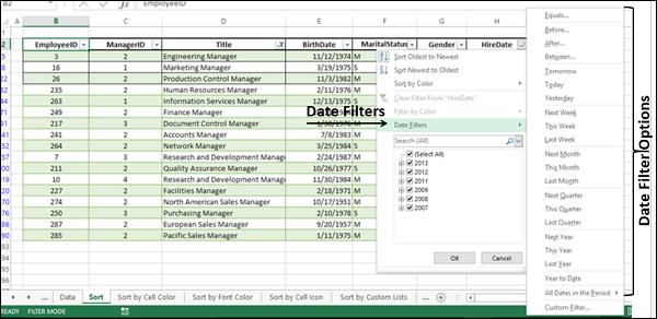 Date Filters