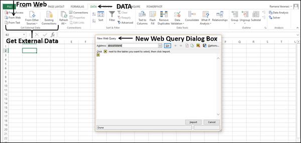 New Web Query