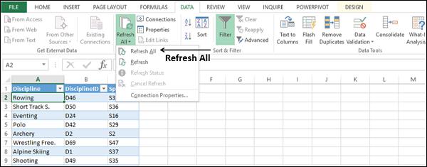 Select Refresh All