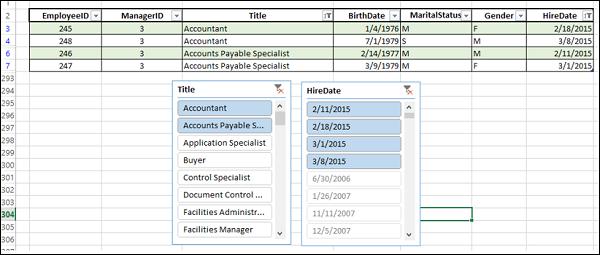 Select Title Values
