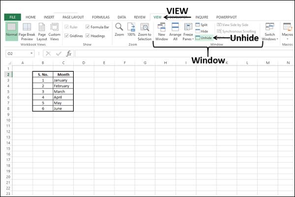View Tab
