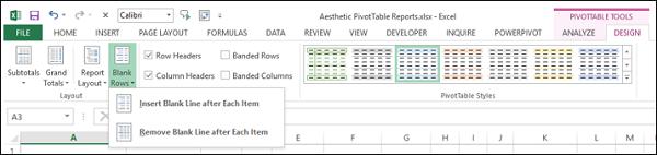 Blank Rows