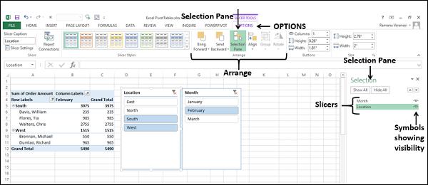 Selection Pane
