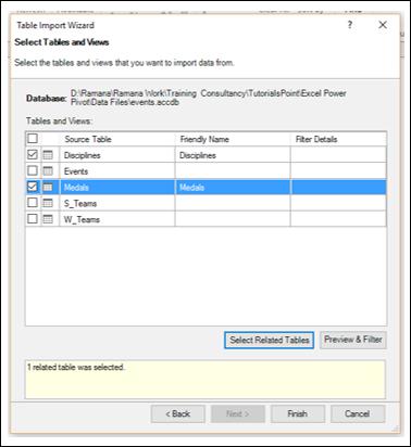Select Tables