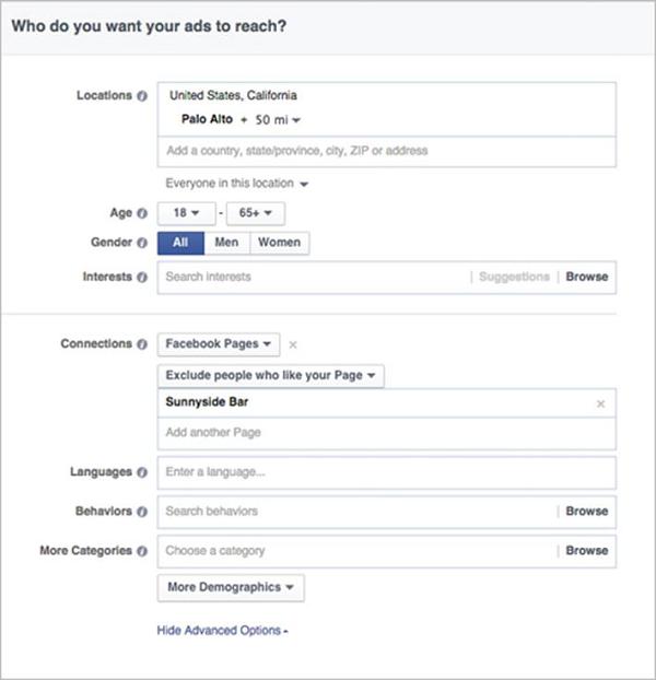 Targeting options