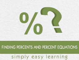Finding Percents and Percent Equations