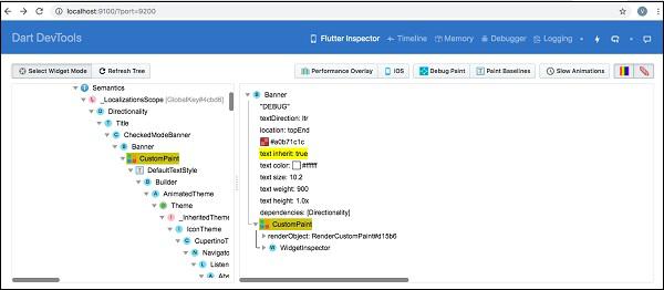 Dart Dev Tools