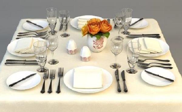 Formal Dining Table Layout