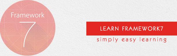 Framework7 tutorial